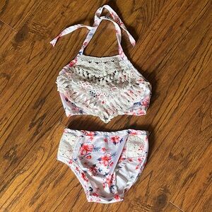 Floral Lace Kids Bikini